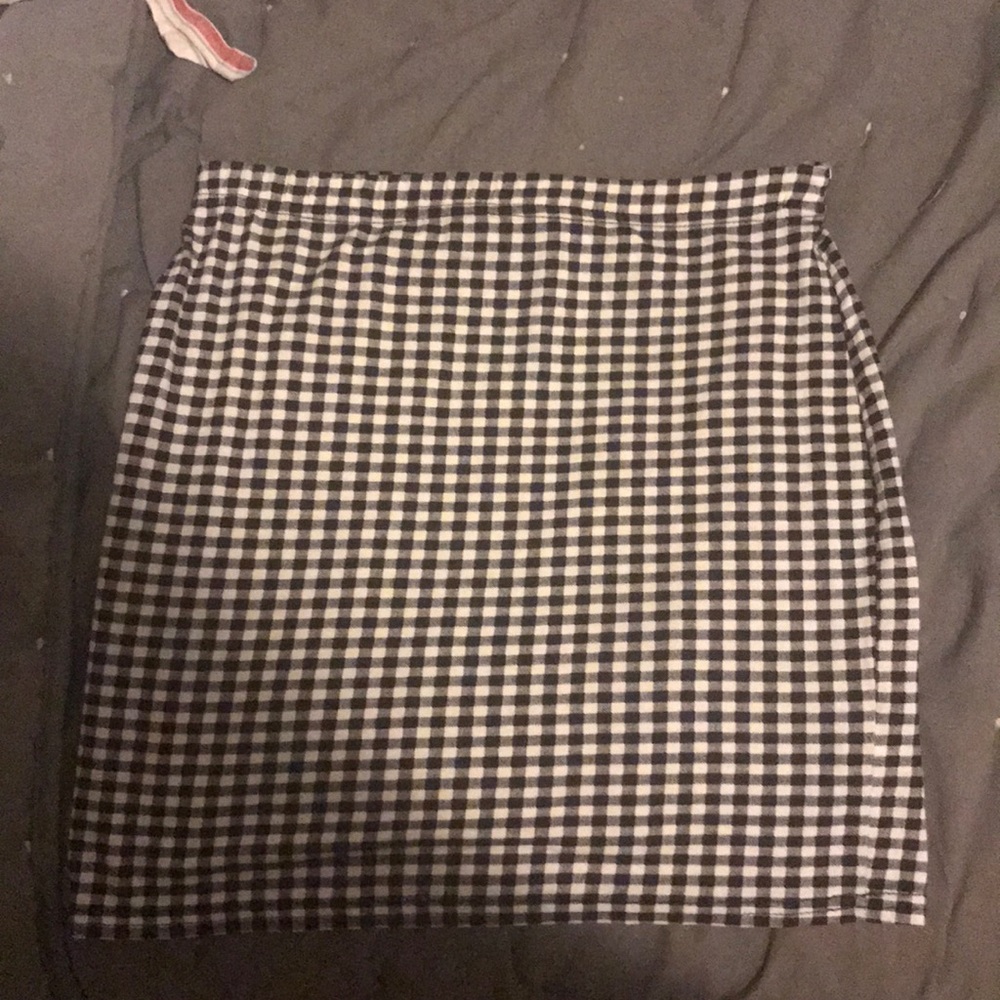 Booho checkered skirt